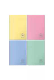 Herlitz Zeszyt A5 60 kartek kratka ECO PP Pastel Colors FSC 5szt/opak