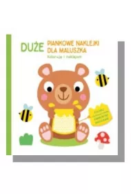 Mi�. Du�e piankowe naklejki dla maluszka. Koloruj� i naklejam
