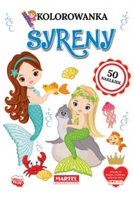 Kolorowanka z naklejkami. Syreny