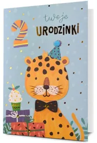 Karnet okazjonalny B6 z kopert� 1 Urodziny PAN DRAGON HM200-3126