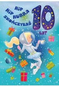 Art Nuvo Karnet 10 urodziny astronautka