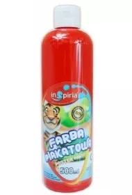 InSpiria Farba plakatowa czerwona 500 ml