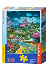 Puzzle 100 el. Cinderella`s Castle Castorland