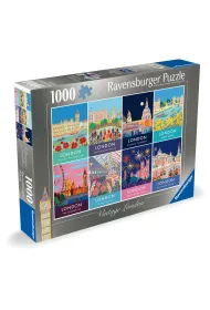 Puzzle 1000 el. Vintage Londyn Ravensburger