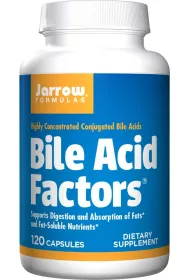 Jarrow Formulas Bile Acid Factors - Kwasy ciowe Suplement diety 120 kaps.