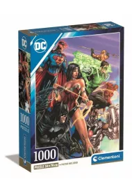 Puzzle 1000 el. Compact Dc Comics Justice League Clementoni