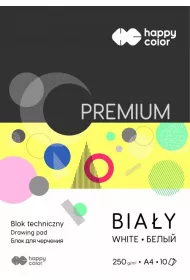 Blok techniczny A4 Premium 250g biay 20 szt.