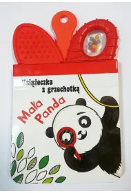 Ksi��eczka z grzechotk� Ma�a panda - czerwona