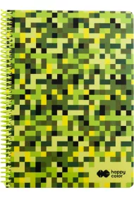 Happy Color Ko�onotatnik PIXI GREEN, A4, 80g, 80 kartek w kratk� kratka 80 kartek