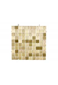 PartyDeco Panel cekinowy kwadraty jasny z�oty 30x30cm