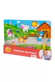 Uk�adanka drewniana Zagroda Smily Play