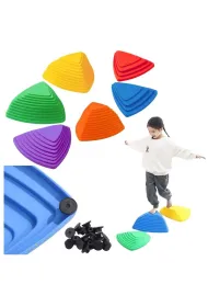 �cie�ka sensoryczna kamienie r�wnowa�ne kolor 6 szt LeanToys