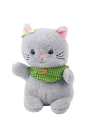 Maskotka Kot szary 22cm LeanToys