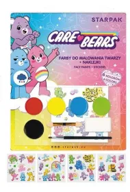 Starpak Farby do malowania twarzy z naklejkami. Care Bears