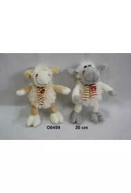 Owca 2wz z szalikiem w kwiatki 15cm Sun-Day