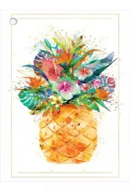 Henry Karnet B8 mini Ananas z kwiatami