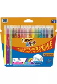 Bic Flamastry Kid Couleur Fluo 18 kolor�w