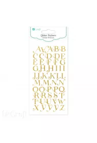 Dalprint Naklejki brokatowe alfabet 50szt
