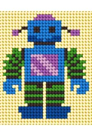 Zestaw do haftu Moje pierwsze wyszywanie Robot Anex-bis