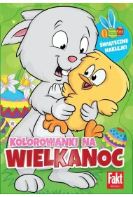 Kolorowanki na Wielkanoc. Brokatowe naklejki..