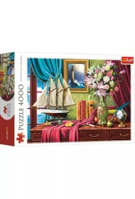 Puzzle 4000 el. Biurko odkrywc�w Trefl