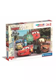 Puzzle 24 el. Super Maxi Kolor Cars on the road Clementoni