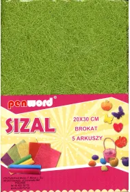 Polsirhurt Sizal w arkuszach brokatowy 20x30 '5