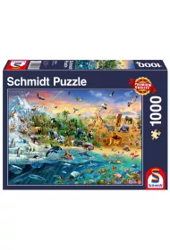 Puzzle 1000 el. Kr�lestwo zwierz�t Schmidt