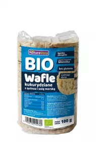 NaturaVena Wafle kukurydziane pe�noziarniste z quinoa i sol� morsk� 100 g Bio
