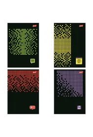 St. Majewski Zeszyt A5 96 kartek kratka. Ok�adka laminowana lakier miejscowy UV 70 g/m2. Pixel Pulse