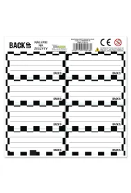 Derform Nalepki na zeszyty BackUp Szachownica 25 szt.