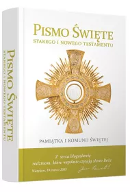 Biblia domowa z obwolut� Pami�tka I Komunii �wi�tej