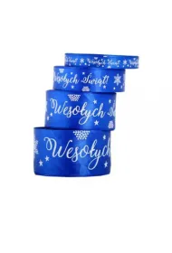 Pogotowie Florystyczno �lubne Wst��ka satynowa Weso�ych �wi�t 12 mm/22mb