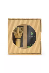 Moya Matcha Zestaw herbata zielona matcha japoska & mioteka bambusowa chasen 30 g Bio