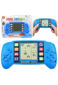 Gra elektroniczna konsola tetris niebieska LeanToys