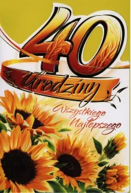 Art Nuvo Karnet 40 Urodziny