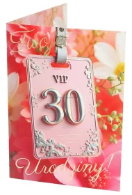 Karnet B6 30 Urodziny damskie VIP RU-002