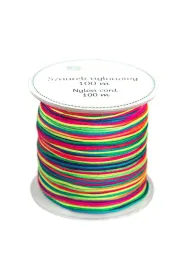 Dalprint Sznurek nylonowy 0,8mm 100m t�czowy