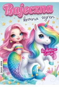 Bajeczna kraina syren. Brokatowe naklejki