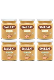 Smileat Soiczek z ekologicznym kurczakiem i ryem dla niemowlt po 6 miesicu Zestaw 6 x 230 g Bio