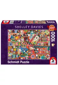 Puzzle 1000 el. Gry planszowe retro Schmidt