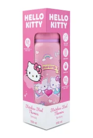 Patio Bidon 550ml metalowy termos Hello Kitty Light Pink