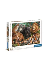 Puzzle 500 el. High Quality Collection. Wild Cats Clementoni