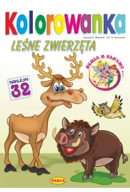 Le�ne zwierz�ta. Kolorowanka. Seria z elfami