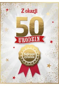 Armin Style KARNET URODZINY 50 B6 Z KOP AS GM-1294 FOL