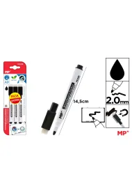 Mp Main Paper Marker do tablic czarny 3 szt.