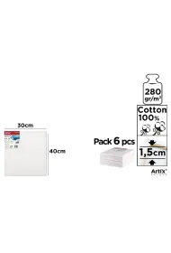 Artix Podobrazie 30x40x1,5cm, 280g 6 szt.