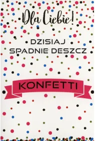 Kukartka Karnet B6 Konfetti PP-2048