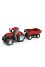 Traktor Adriatic z przyczep� czerwony Baczek