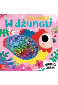 Zwierz�ta w d�ungli. Ksi��eczka z cekinami
